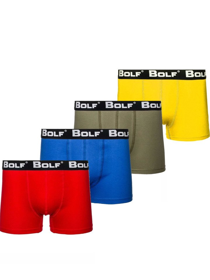 Boxeri bărbați multicolor Bolf 0953-4P 4 PACK