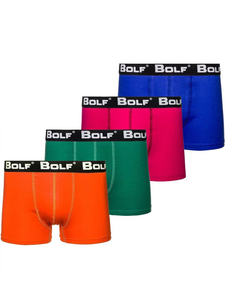 Boxeri multicolor bărbați Bolf 0953-4P 4 PACK