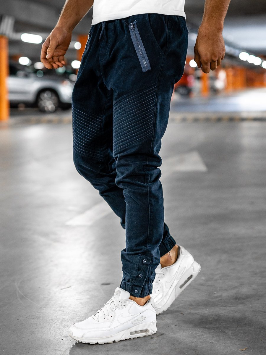 Pantaloni joggers bărbați bleumarin Bolf 0952