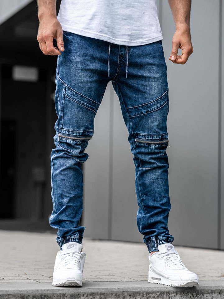 Blugi joggers bărbați bleumarin Bolf KA575