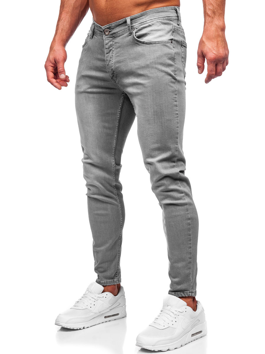 Blugi gri slim fit Bolf R920