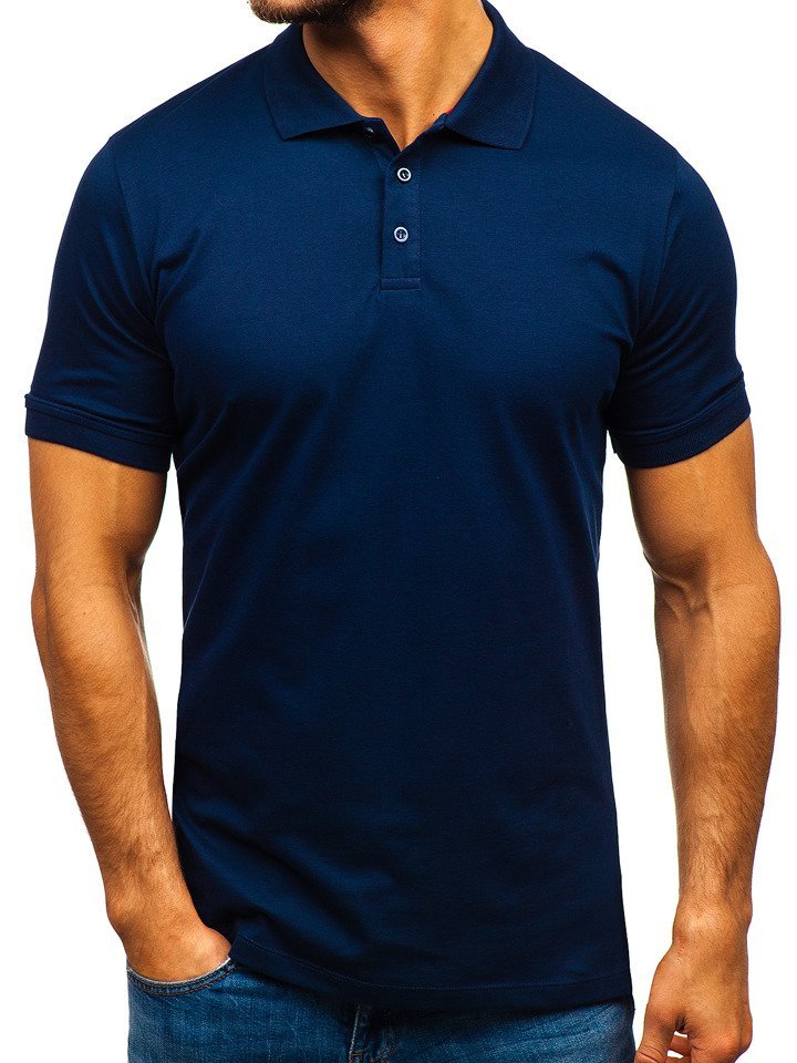 Tricou polo bărbați bleumarin Bolf 9025