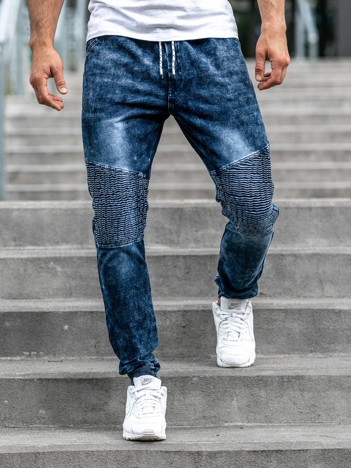 Blugi joggers bărbați bleumarin Bolf KK1023