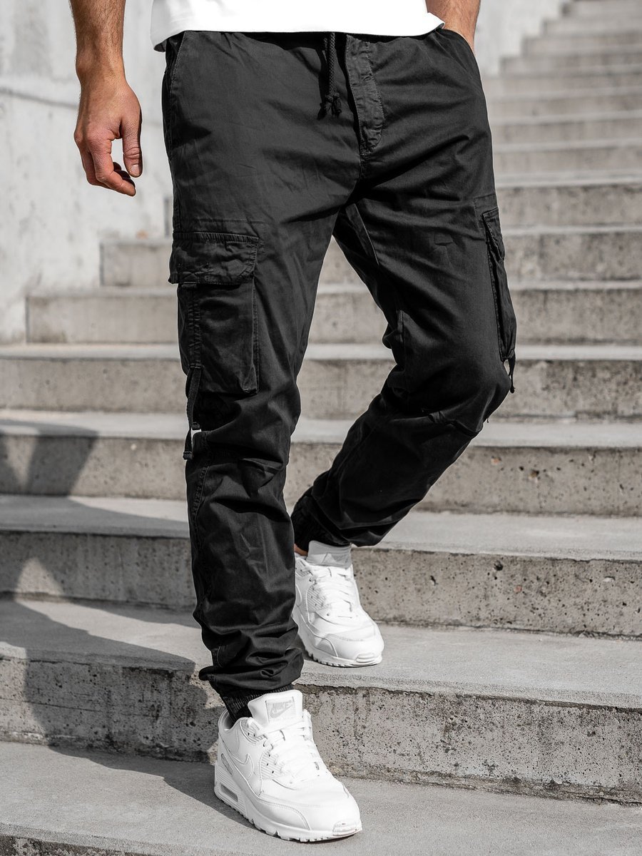 Pantaloni joggers cargo verzi Bolf 8956