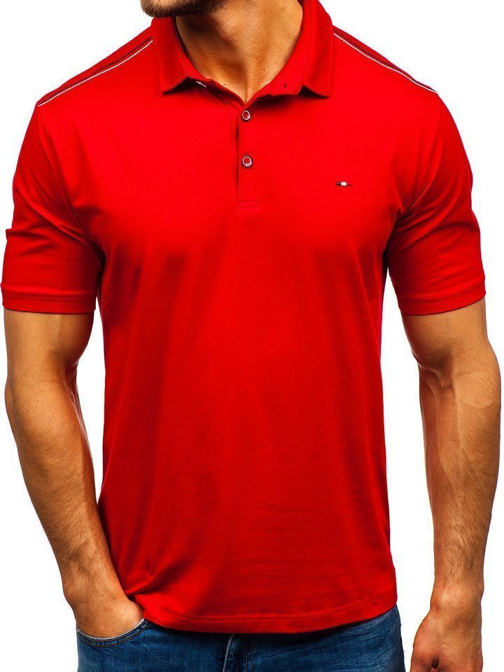 Tricou polo bărbați roșu Bolf 6797