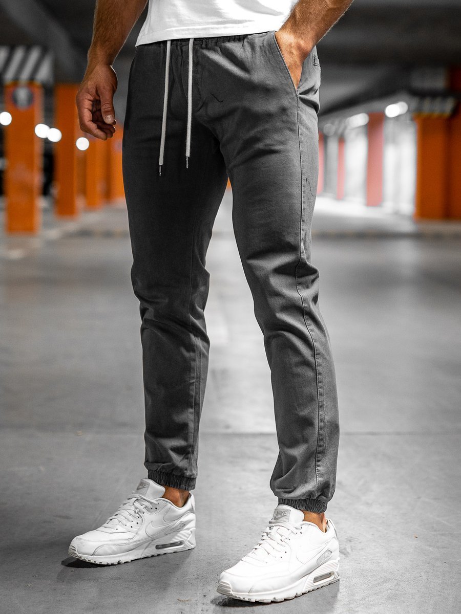 Pantaloni joggers albastru-deschis Bolf 1145