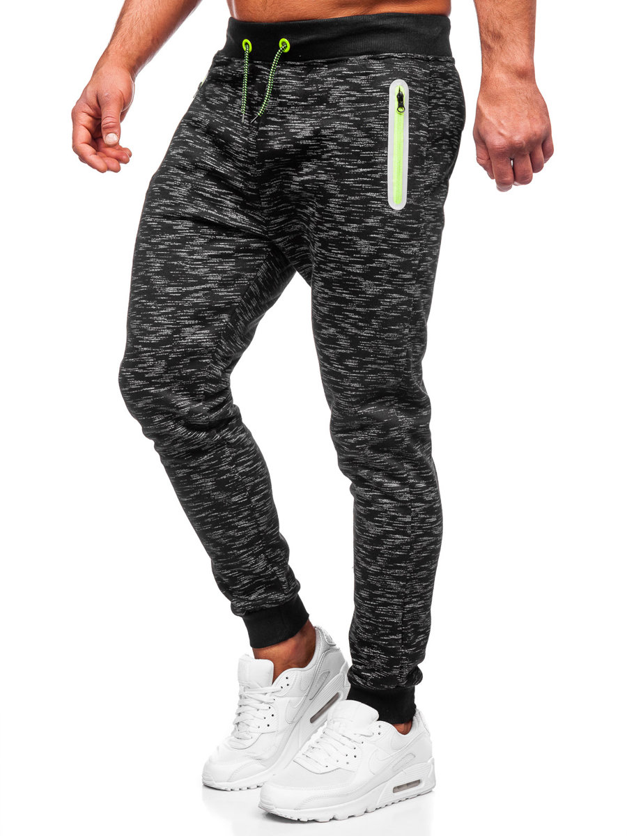 Pantaloni de trening bărbați negru Bolf 55037