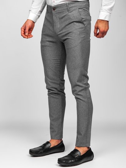 Pantaloni chinos gri Bolf 0016