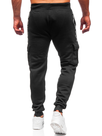 Pantaloni de training cargo negri Bolf JX9395