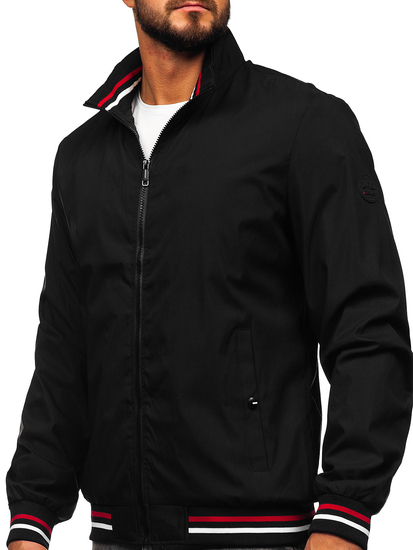 Geacă de primăvară neagră Bolf 7342