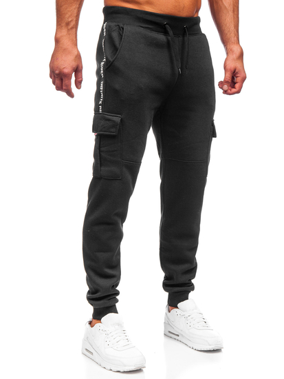 Pantaloni de training cargo negri Bolf JX9395