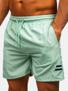 Pantaloni scurți de baie bărbătești mentă Bolf QD29