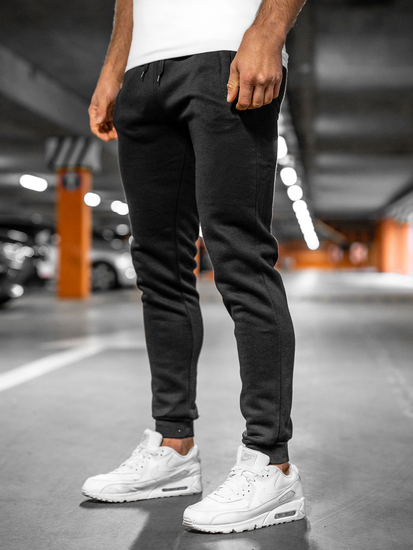 Pantaloni joggers negri Bolf XW01-A