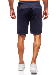 Pantaloni scurți de trening pentru bărbați bleumarin Bolf 17K532