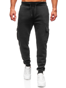 Pantaloni de training cargo negri Bolf JX9395