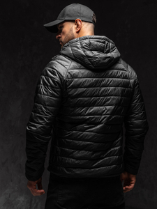 Geacă neagră matlasată Bolf 58M13021A1