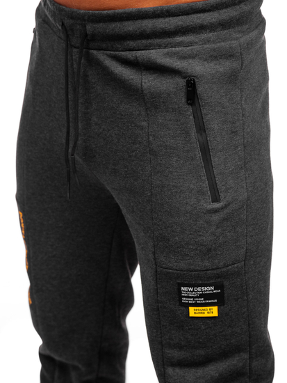 Pantaloni de jogging pentru bărbați din grafit de la Bolf JX6297