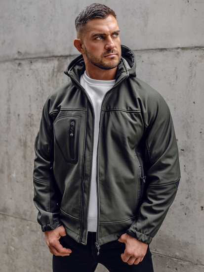 Jachetă softshell pentru bărbați, kaki Bolf T019A
