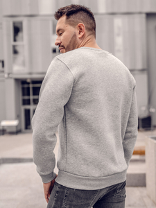 Bluză groasă gri-închis Bolf 2001A