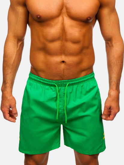 Pantaloni scurți de baie bărbătești verzi Bolf QD29