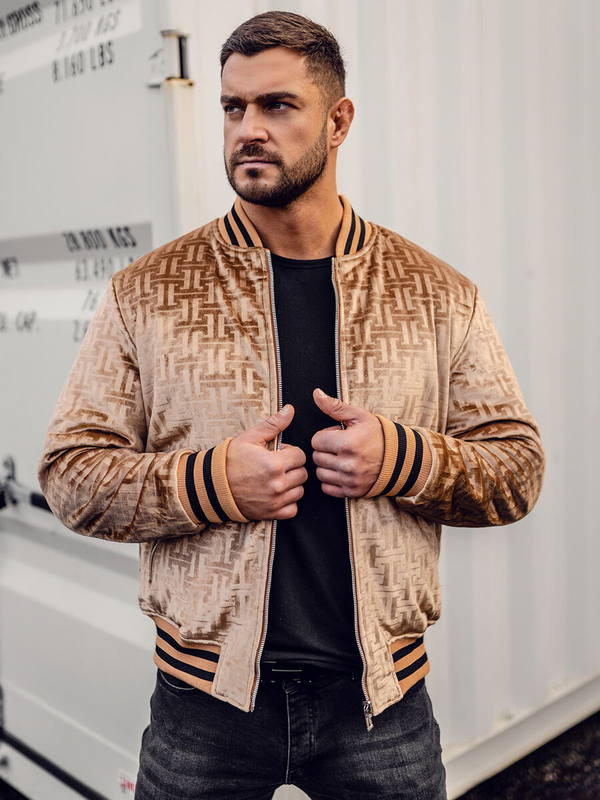 Geacă camel pe două părți neagră Bolf 3B105