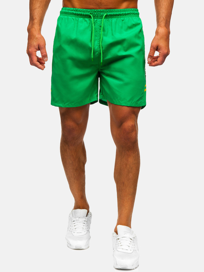 Pantaloni scurți de baie bărbătești verzi Bolf QD29