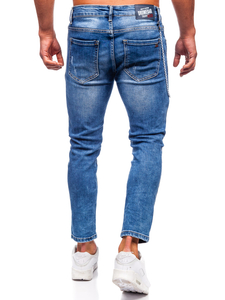 Blugi pentru bărbați, slim fit, bleumarin, Bolf TF251