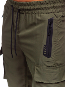 Pantaloni cargo verzi Pantaloni de jogging pentru bărbați de la Bolf HSS297