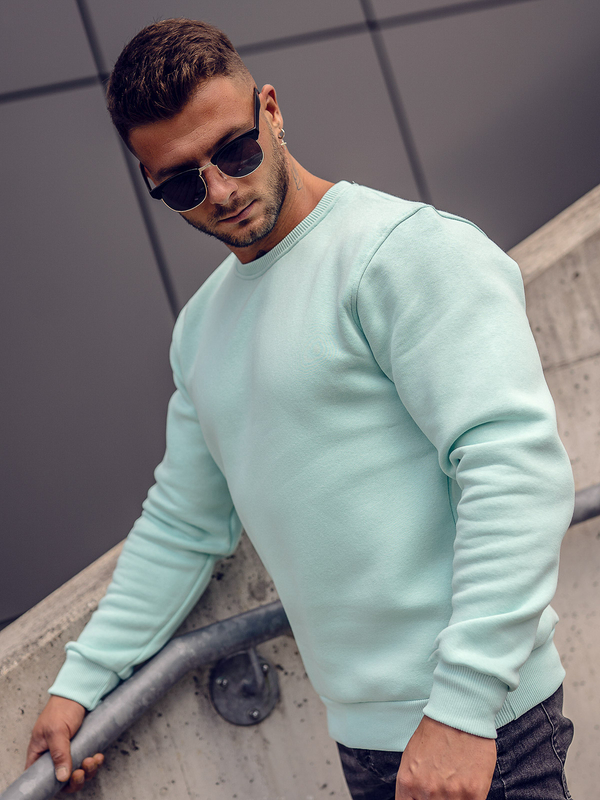 Bluză groasă verde-deschis Bolf 2001A