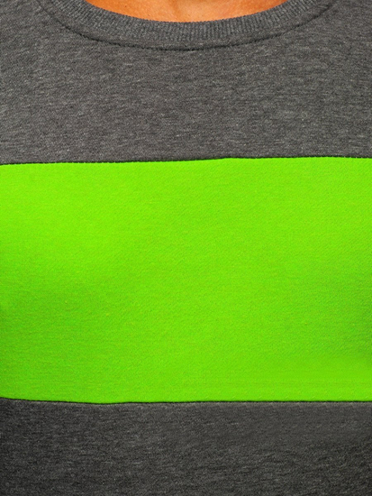 Bluză grafit-verde bărbați Bolf 2021