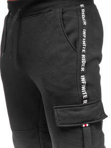 Pantaloni de training cargo negri Bolf JX9395