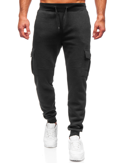 Pantaloni de training cargo negri Bolf JX9395