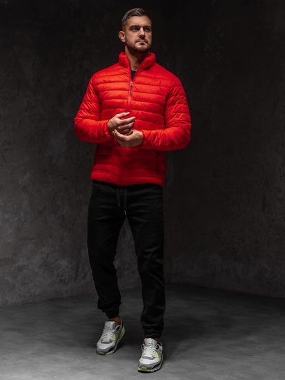 Geacă matlasată roșie Bolf 13007A1