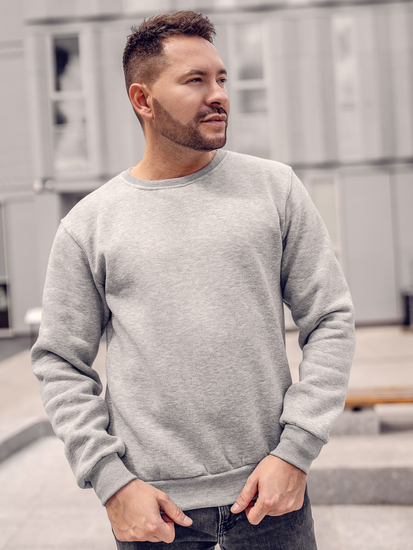 Bluză groasă gri-închis Bolf 2001A