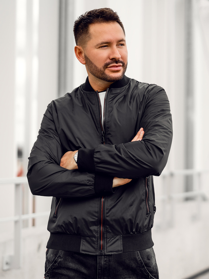 Geacă neagră Bolf 7116