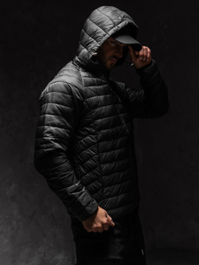 Geacă neagră matlasată Bolf 58M13021A1