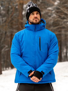 Geaca albastra pentru sporturi de iarna pentru barbati Bolf HH011A