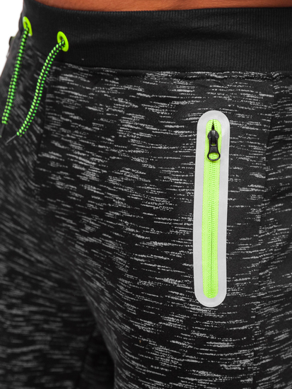 Pantaloni de trening bărbați negru Bolf 55037