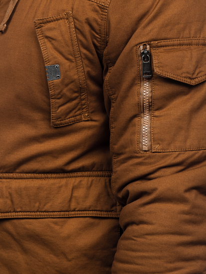 Geacă de iarnă groasă bumbac camel Bolf 1890