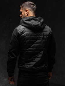 Geacă neagră bărbați Bolf KS2232