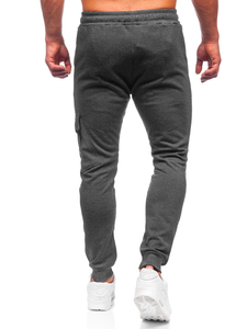 Pantaloni joggers cargo călduroși grafit Bolf HW2173