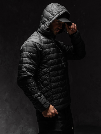 Geacă neagră matlasată Bolf 58M13021A1