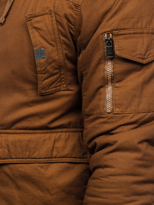 Geacă de iarnă groasă bumbac camel Bolf 1890