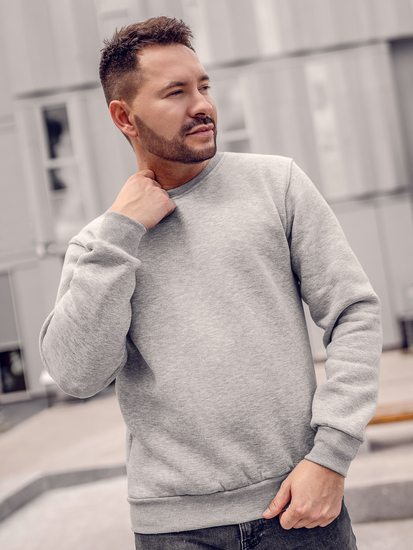 Bluză groasă gri-închis Bolf 2001A