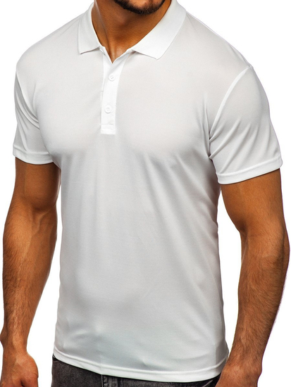 Tricou polo alb Bolf HS2005