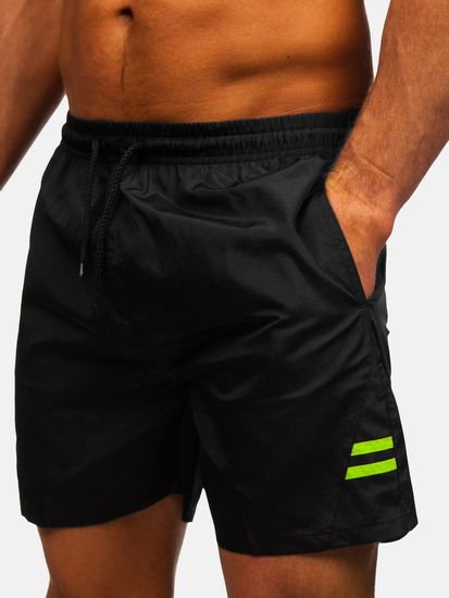 Pantaloni scurți de baie bărbătești negri Bolf QD29