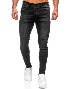 Blugi skinny fit negri Bolf R923