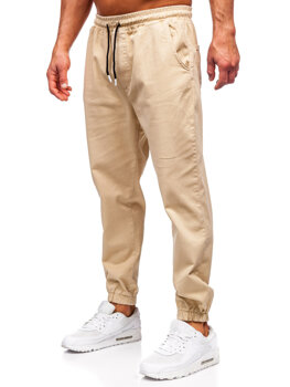 Pantaloni cargo joggers bej  Bolf 001