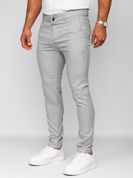 Pantaloni chino gri pentru bărbați Bolf 0041