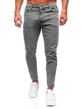 Pantaloni de blugi skinny pentru bărbați din grafit Bolf 5909